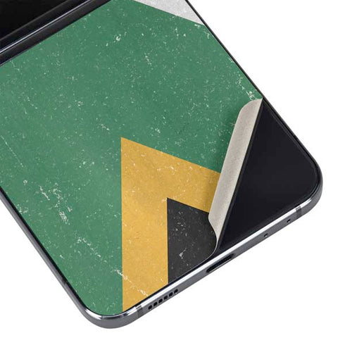South Africa Flag Distressed Galaxy Z Flip5 5G Skin
